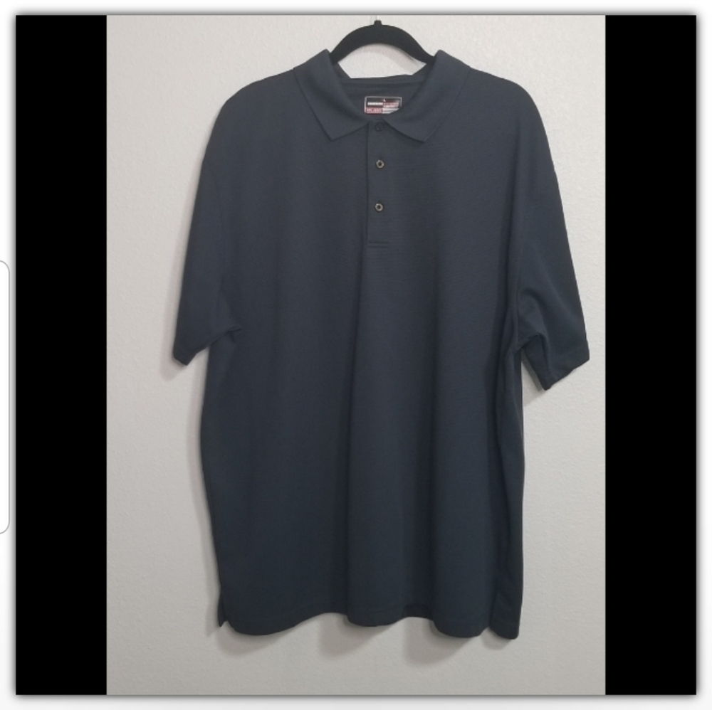 MENS Grand Slam performance Polo style shirt dark grey size xxl